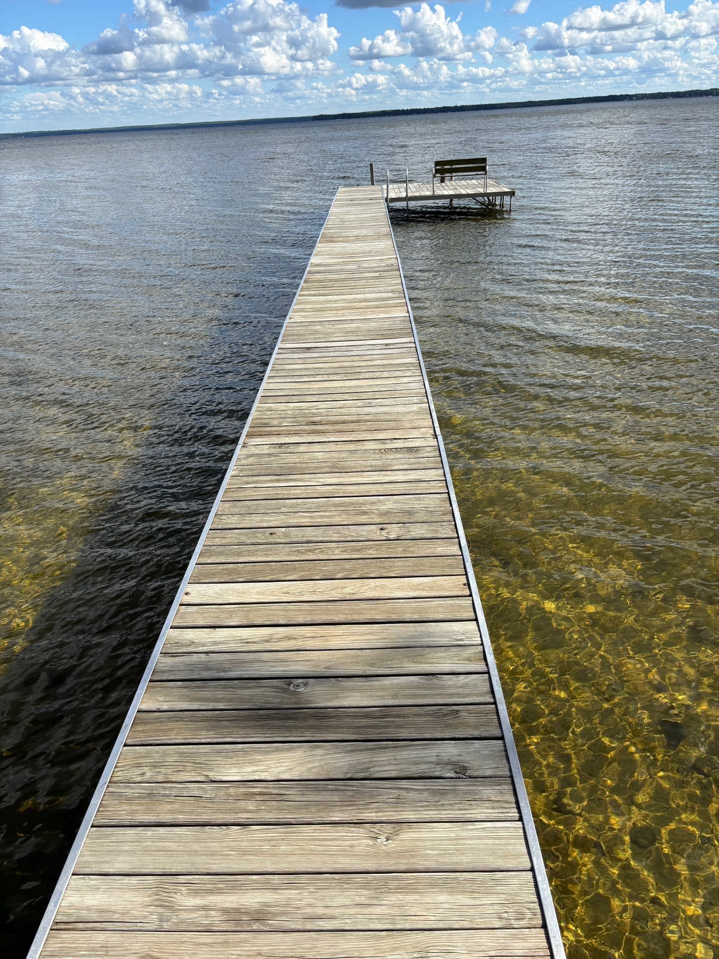 Options for docking your boat.  The dock is 70 feet long.  W